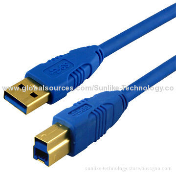 USB3.0 Cables with A Male to A Female, 28AWG TC Conductor, Aluminum Foil and Mylar Shield